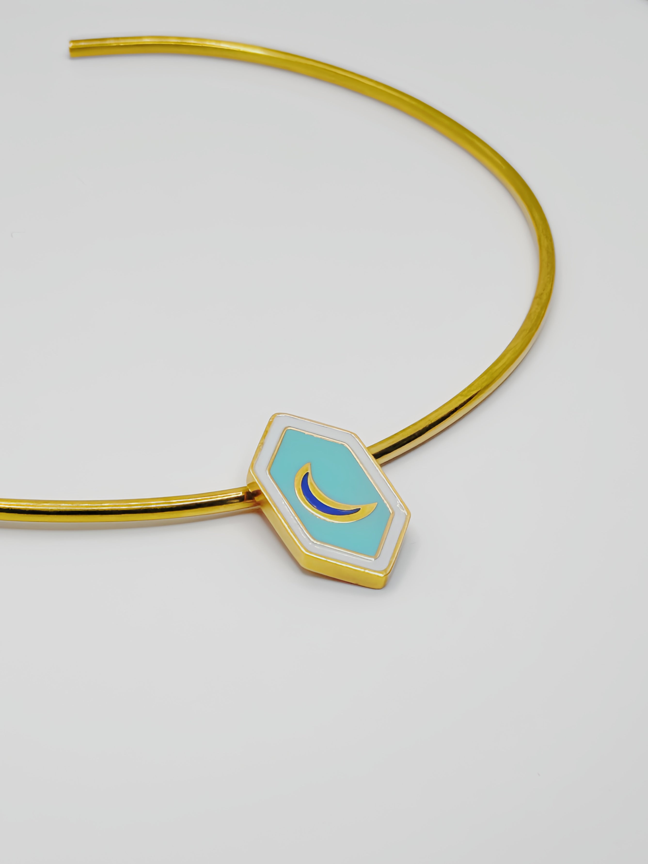 Celestine Necklace - Moon